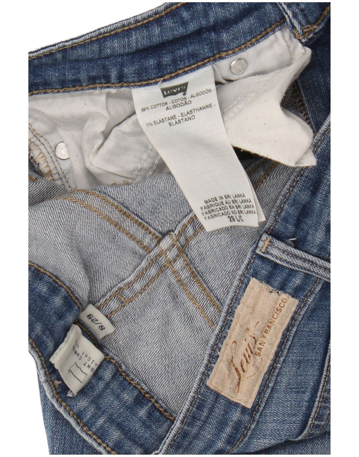 Levi's Dame Slight Curve Straight Jeans US 8 Medium W29 L33 Blå Bomuld