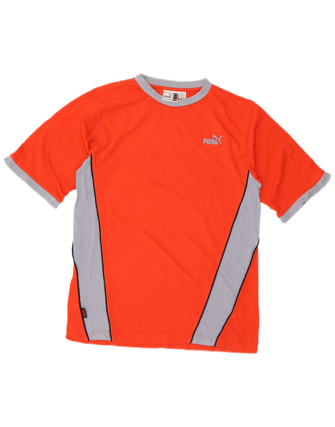 Puma Boys T-Shirt Top 15-16 år Orange Colourblock