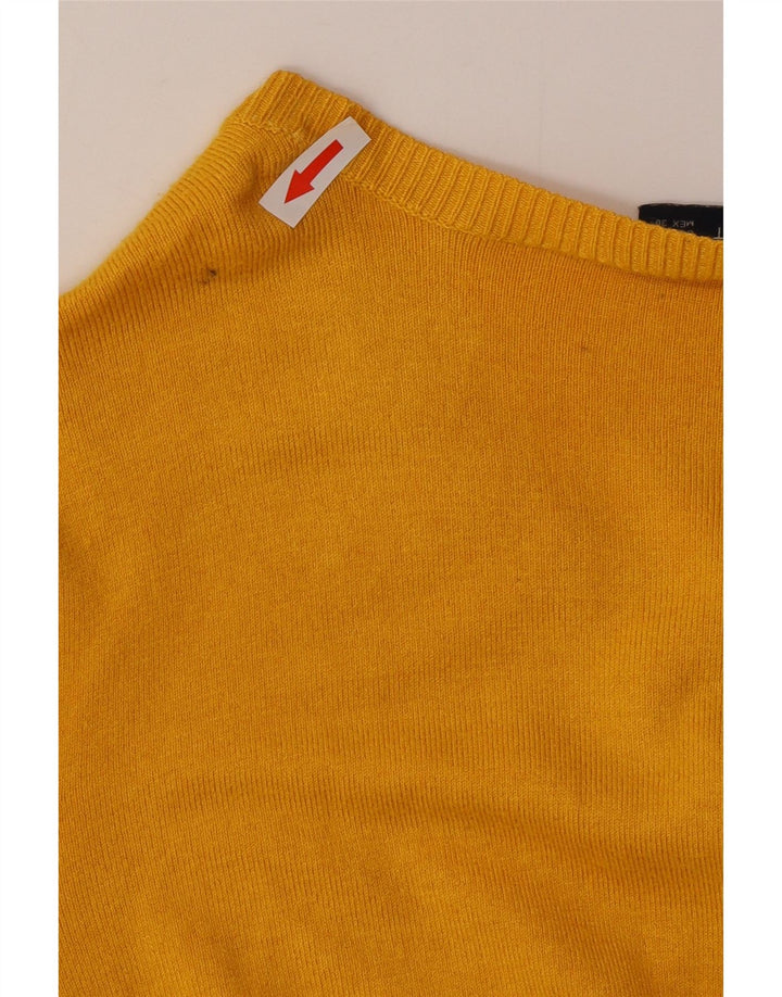 Zara Dame Cardigan Sweater UK 14 Stor Gul