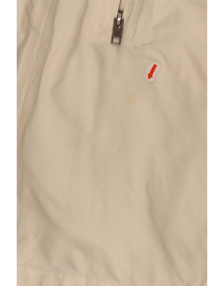 THE NORTH FACE Overfrakke med hætte til kvinder UK 14 Stor hvid nylon