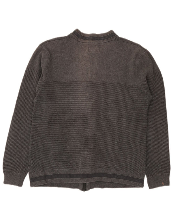 Zara Boys Cardigan Sweater 11-12 År Medium Grå Bomuld