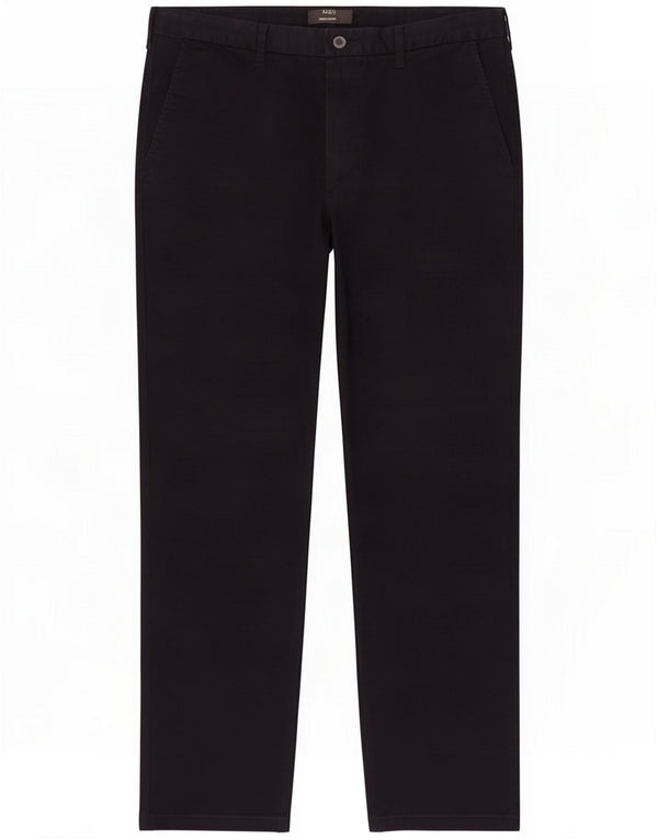 Marks & Spencer Mens Regular Fit Chino Trousers W38 L31 Navy Blue Cotton