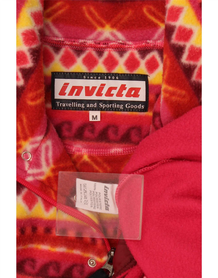 Invicta Herre Grafisk Loose Fit Fleece Jumper Medium Pink Geometrisk