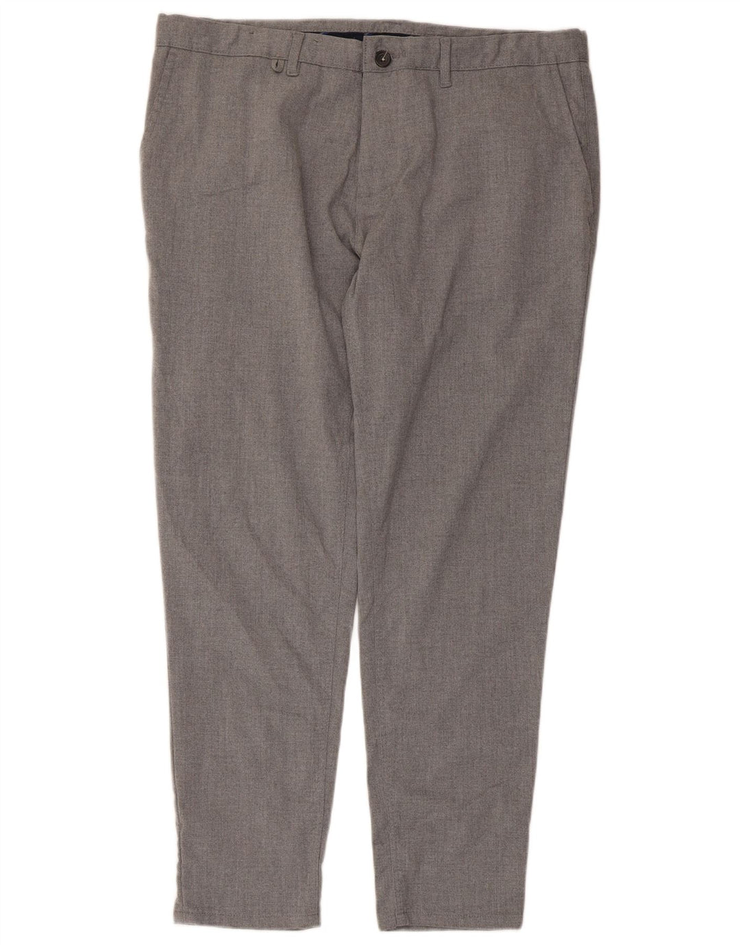 Zara Herre Slim Chino Bukser EU 48 XL W38 L28 Grå Polyester