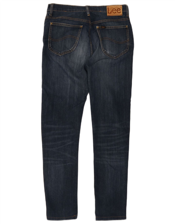 Lee Herre Rider Slim Jeans W32 L34 Marineblå Bomuld