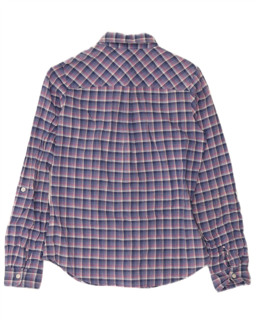 Tommy Hilfiger Dameskjorte UK 14 Medium Blue Ternet Bomuld