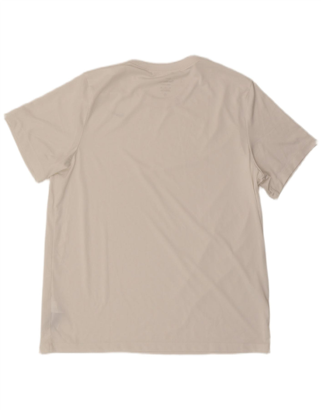 NIKE Herre Dri Fit T-Shirt Top XL Hvid Polyester