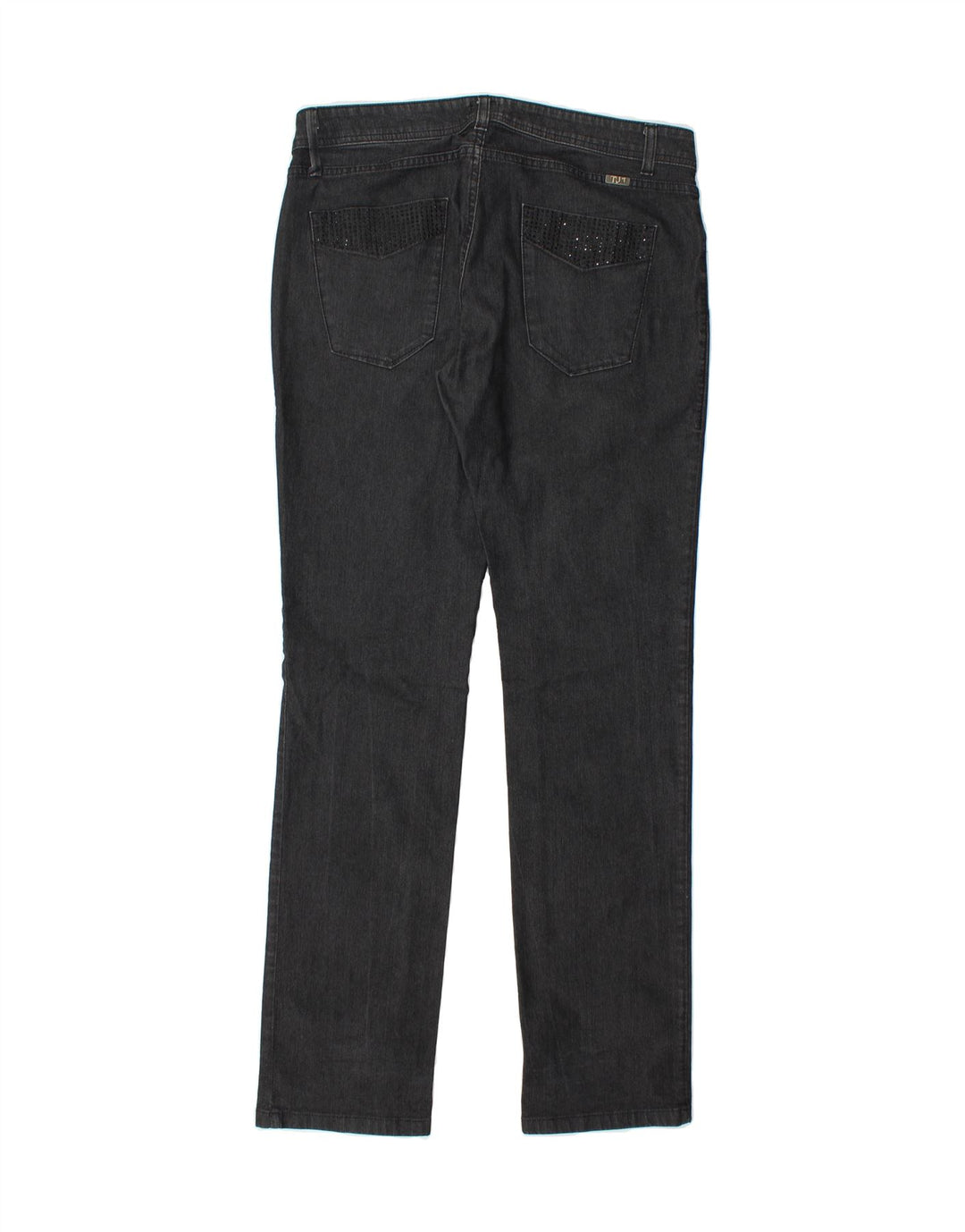 TRUSSARDI Womens Slim Jeans W34 L34 Grey Cotton Vintage Trussardi and Second-Hand Trussardi from Messina Hembry 