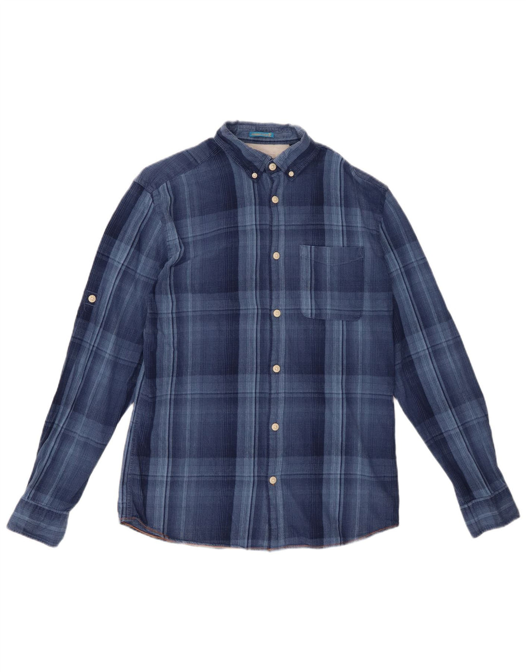 JACK & JONES Flanelskjorte til mænd, medium blå ternet
