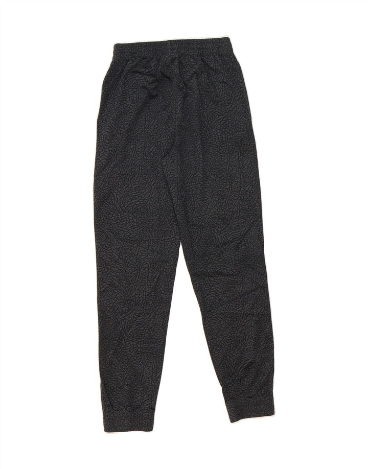 JORDAN Boys Tracksuit Trousers 10-11 Years Medium Grey Geometric Polyester Vintage Jordan and Second-Hand Jordan from Messina Hembry 