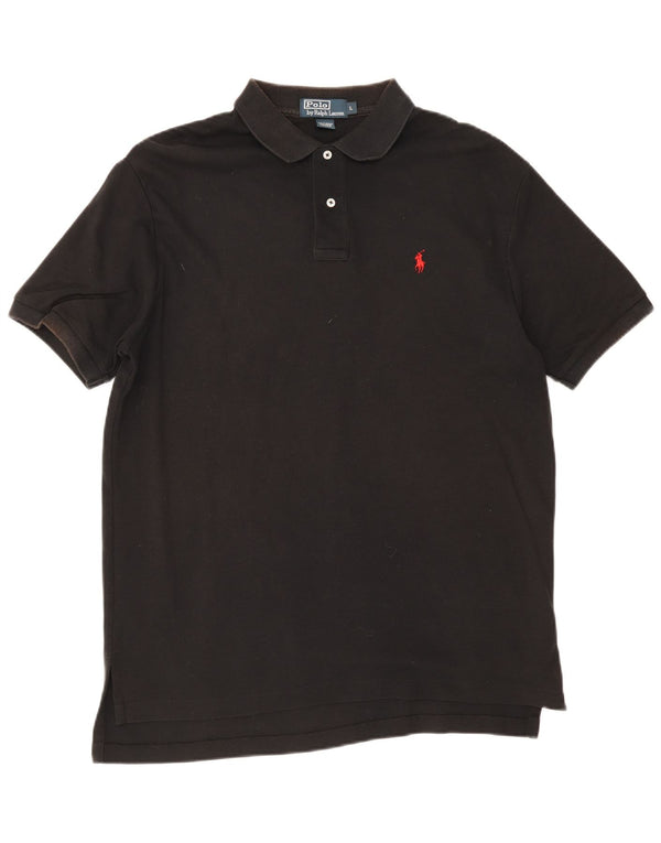 Polo Ralph Lauren Mens Shirt Large Black Cotton