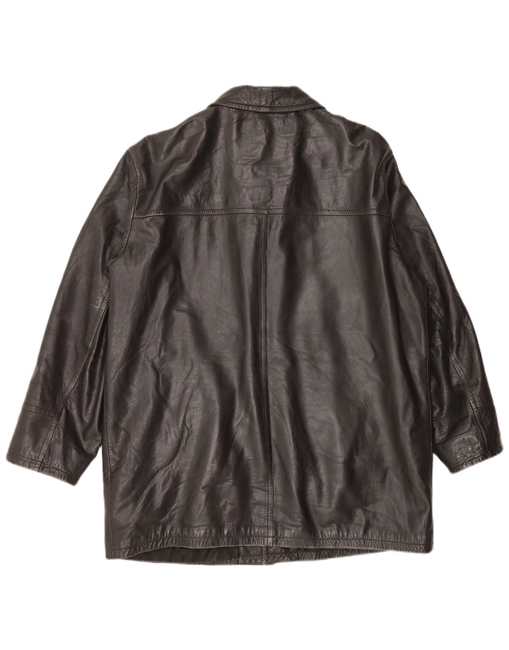 Vintage herre læderjakke UK 44 2XL Sort