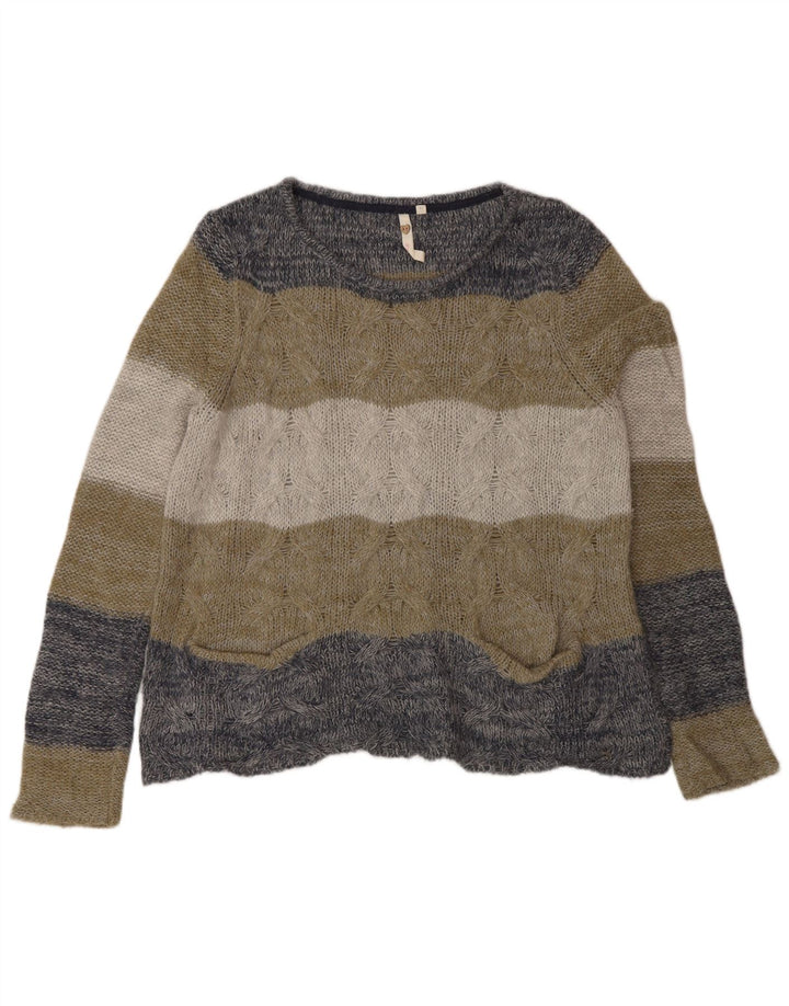 White Stuff Womens Boat Neck Jumper Sweater UK 14 Large Multicolored