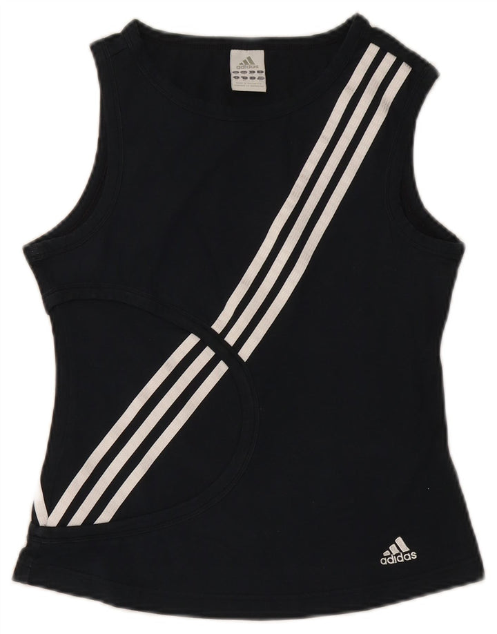 Adidas Damevest Top UK 10 Small Black Bomuld