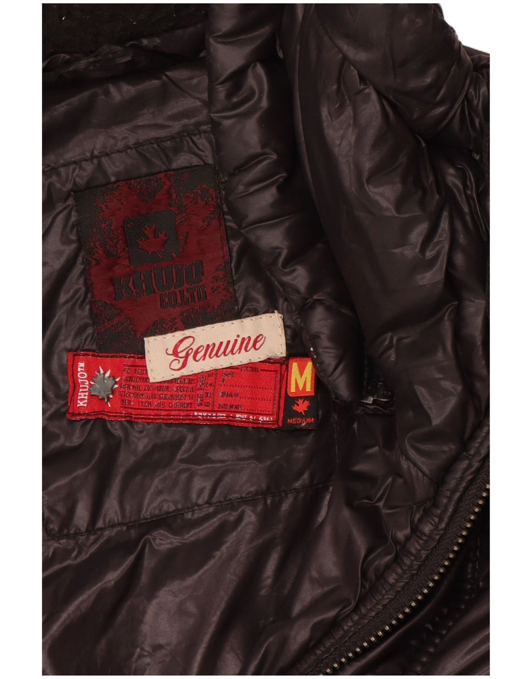 KHUJO Polstret Frakke til kvinder UK 12 Medium Sort Nylon