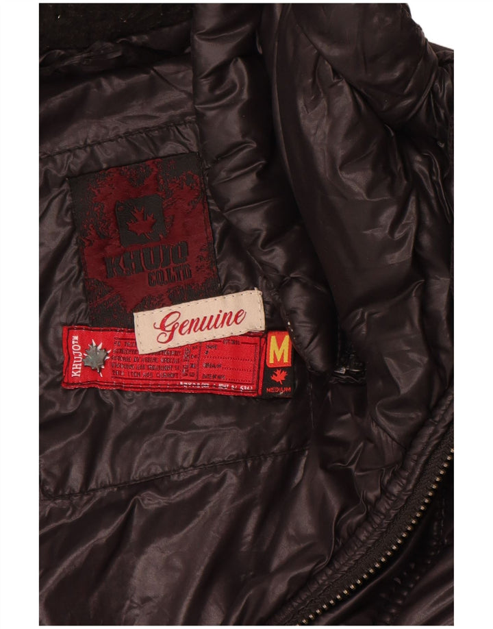 KHUJO Polstret Frakke til kvinder UK 12 Medium Sort Nylon