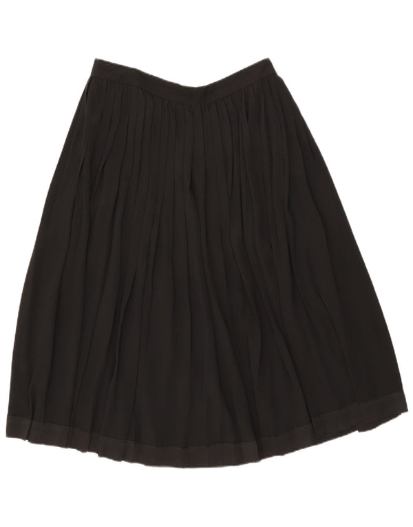 Misstwidd Kvinder Højtalje Plisseret Nederdel IT 46 Large W30 Black Acetate