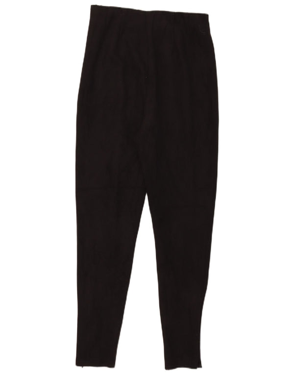 Zara Womens Slim Cropped Trousers Medium W28 L26 Black