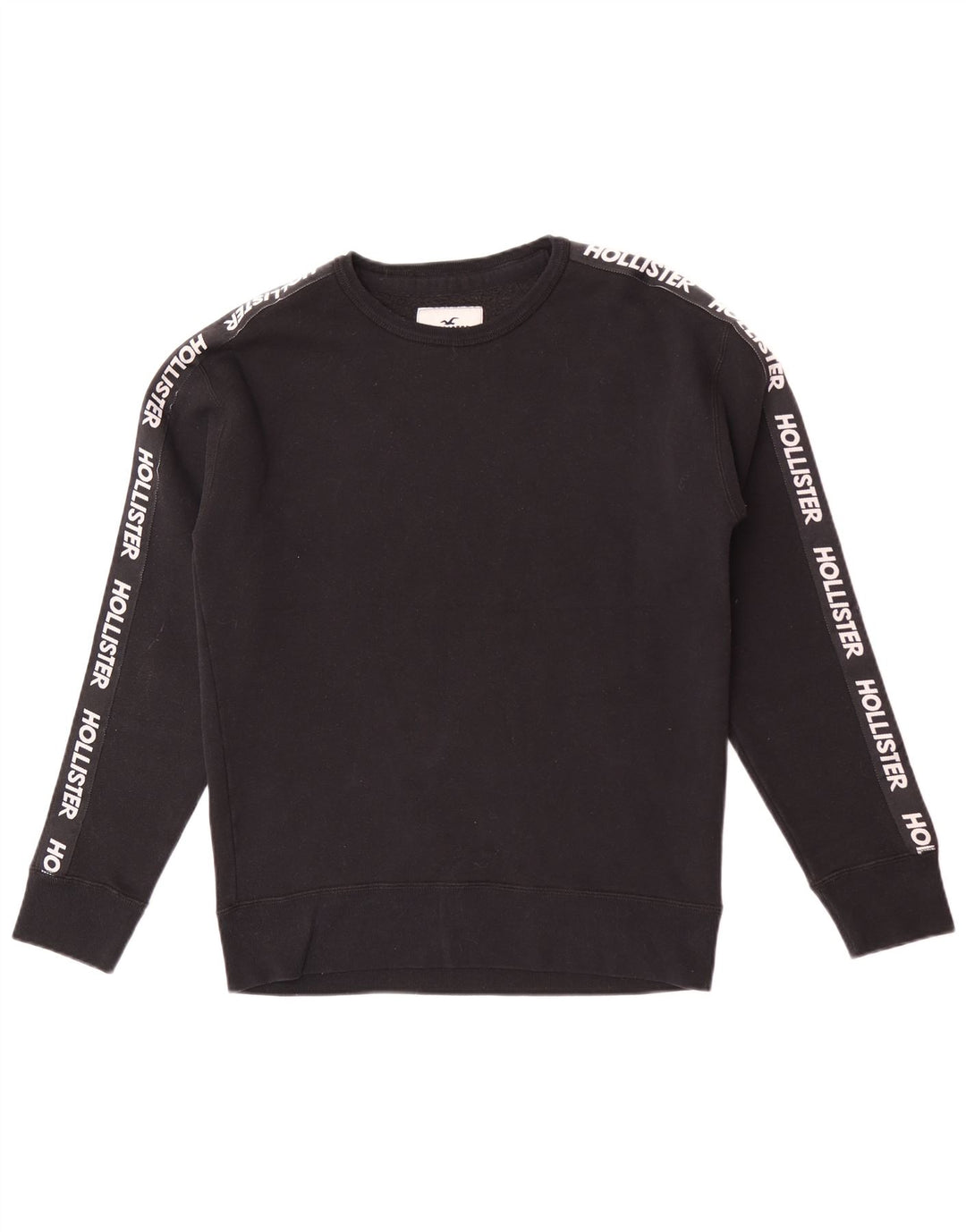 Hollister grafisk sweatshirt til mænd, lille sort farveblok