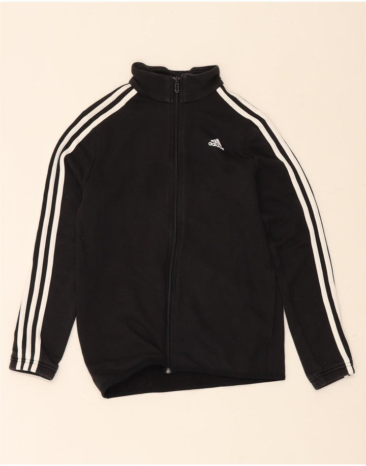 Adidas Drenge Træningsdragt Topjakke 11-12 År Sort Polyester