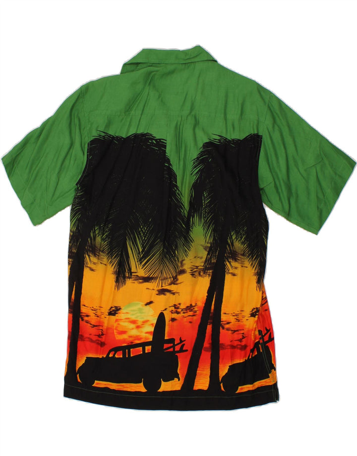 BASICLINE Mens Graphic Short Sleeve Shirt Size 15 Small Multicoloured Vintage Basicline and Second-Hand Basicline from Messina Hembry 