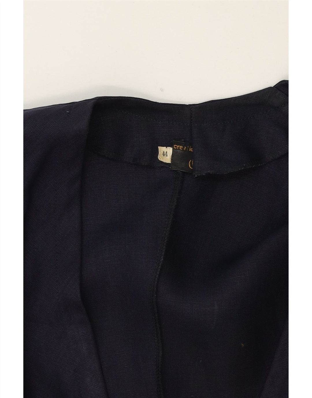 VINTAGE Womens Short Sleeve 2 Button Blazer Jacket IT 44 Medium Navy Blue Vintage Vintage and Second-Hand Vintage from Messina Hembry 