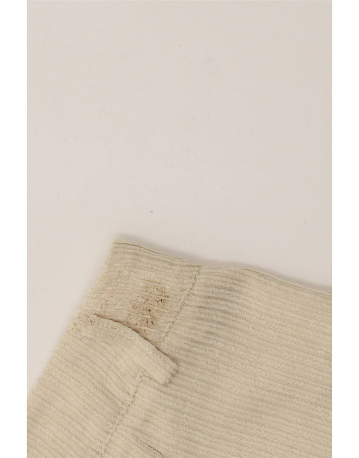 Benetton Womens Corduroy Shorts UK 12 Medium W28 Beige Polyester
