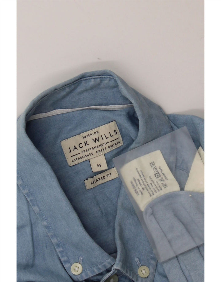 Jack Wills Herre Relaxed Fit Denim Shirt Medium Blue Bomuld
