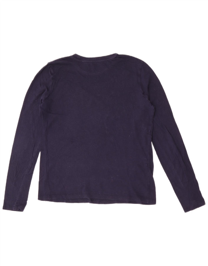 Gap Dame Grafisk Top Langærmet UK 14 Medium Navy Blue