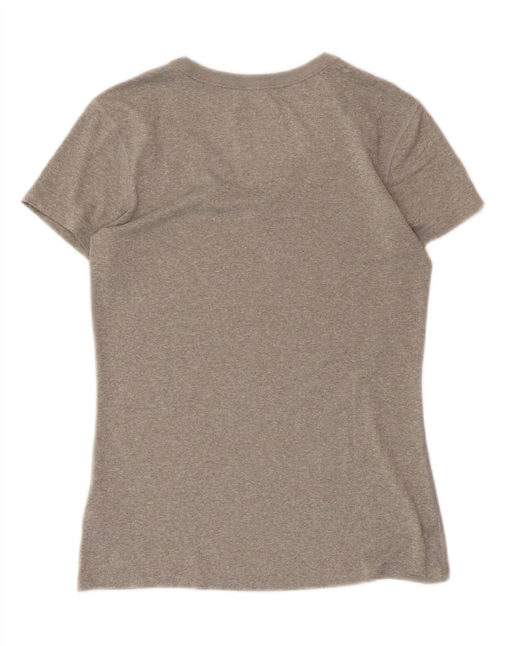 NIKE Womens Dri Fit T-Shirt Top UK 12 Medium Grey Vintage Nike and Second-Hand Nike from Messina Hembry 