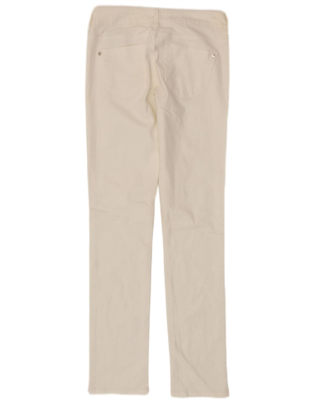 TOPSHOP Dame Slim Jeans W28 L32 Hvid Bomuld