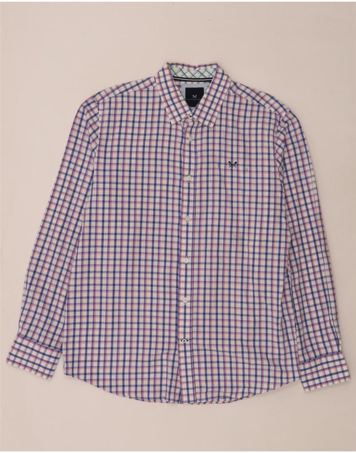 Crew Clothing Herre Classic Fit skjorte Stor flerfarvet ternet