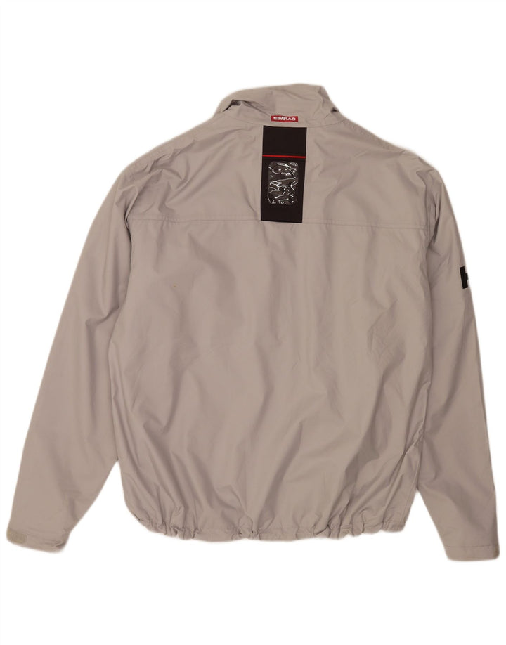 Helly Hansen Herre Sailwear Grafisk Regnjakke UK 44 2XL Grå Polyester