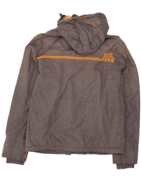 Superdry Herre Windcheater Hættevindjakke UK 40 Large Grey Sports