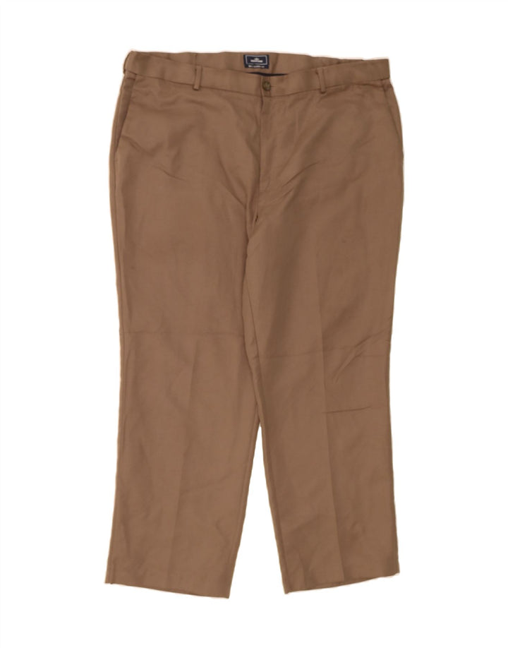 DOCKERS Mens Slim Chino Trousers W40 L29 Brown Polyester Vintage Dockers and Second-Hand Dockers from Messina Hembry 