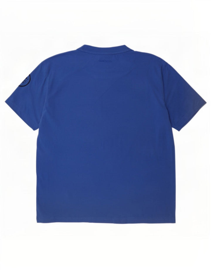 Camel Active Herre T-Shirt Top 3XL Blå Bomuld