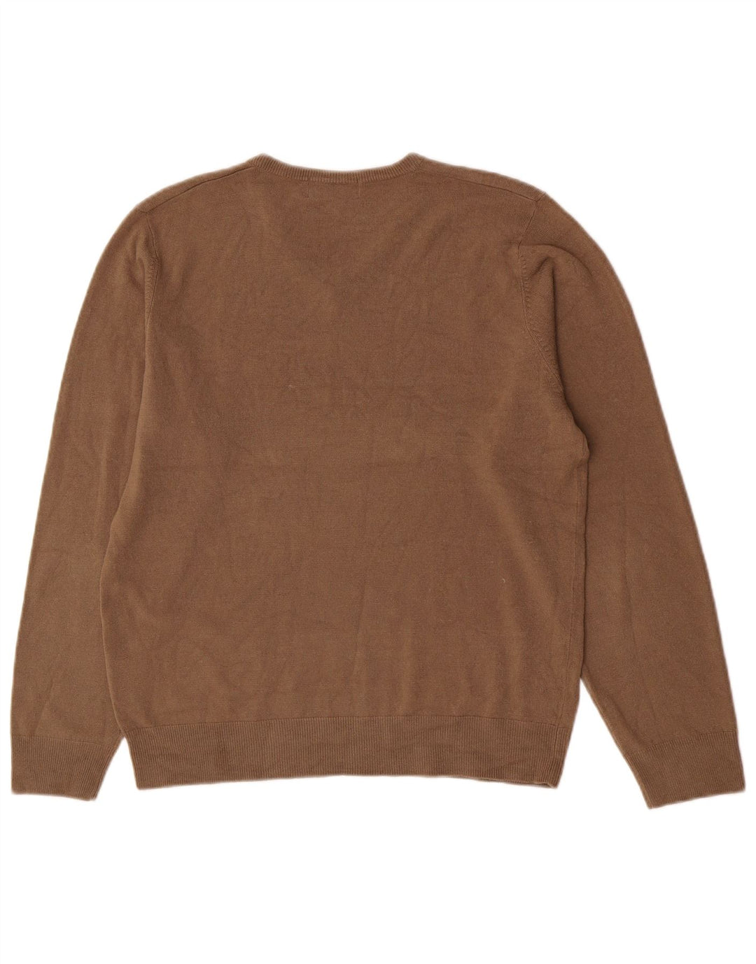 Marks & Spencer Herre V-hals sweater Medium Beige Akryl