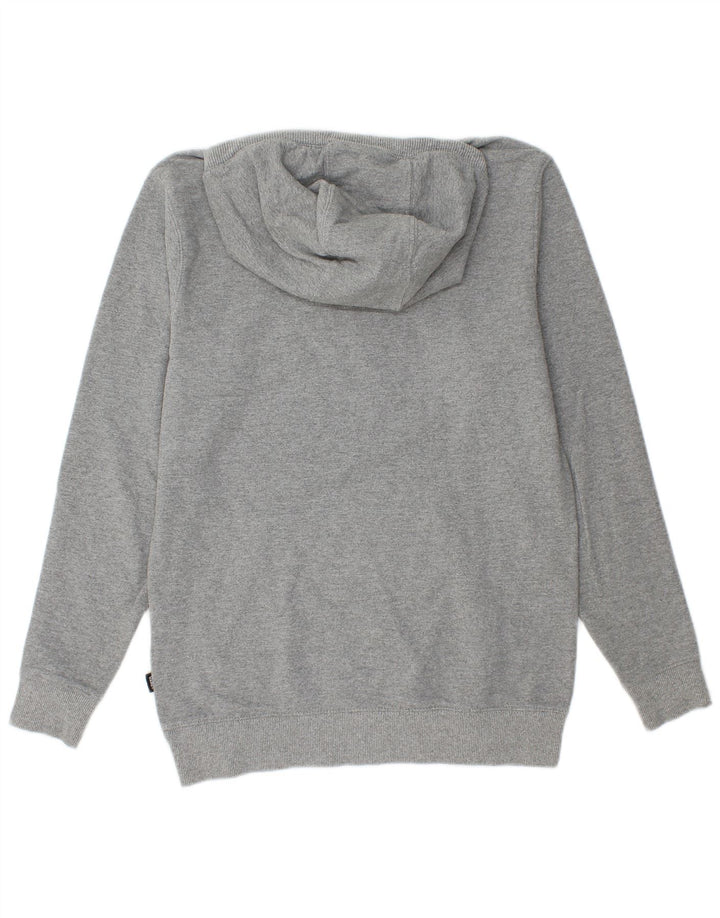 VANS Mens Graphic Hoodie Jumper XS Grey Cotton