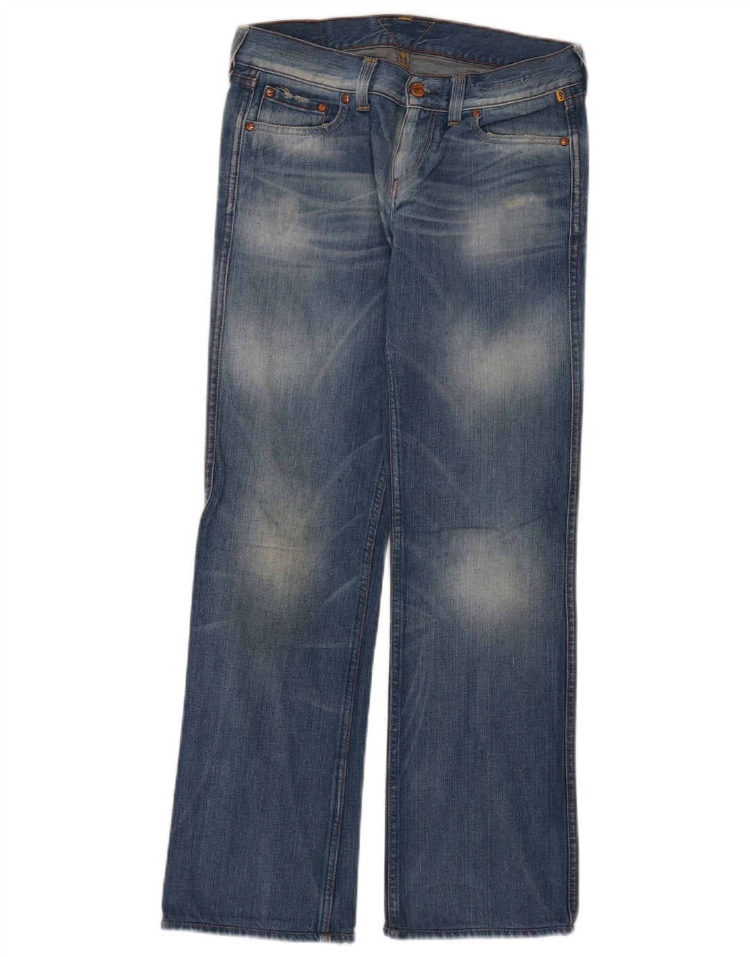 Meltin' Pot lige damejeans W26 L32 blå bomuld