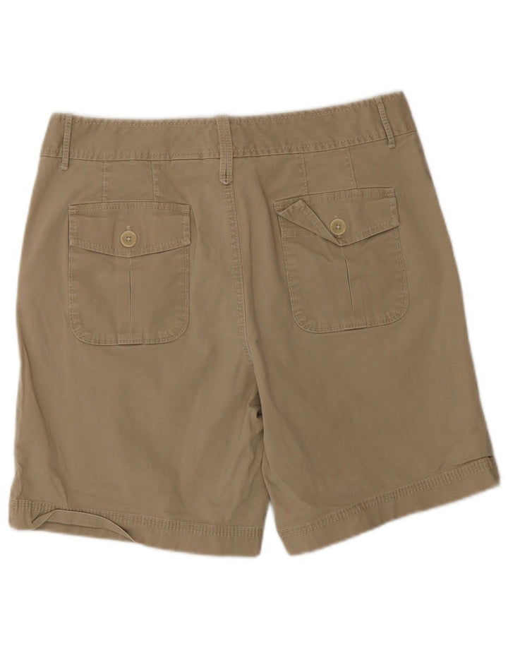 Eddie Bauer Kvinder Mercer Fit Cargo Shorts US 10 Large W32 Beige Bomuld