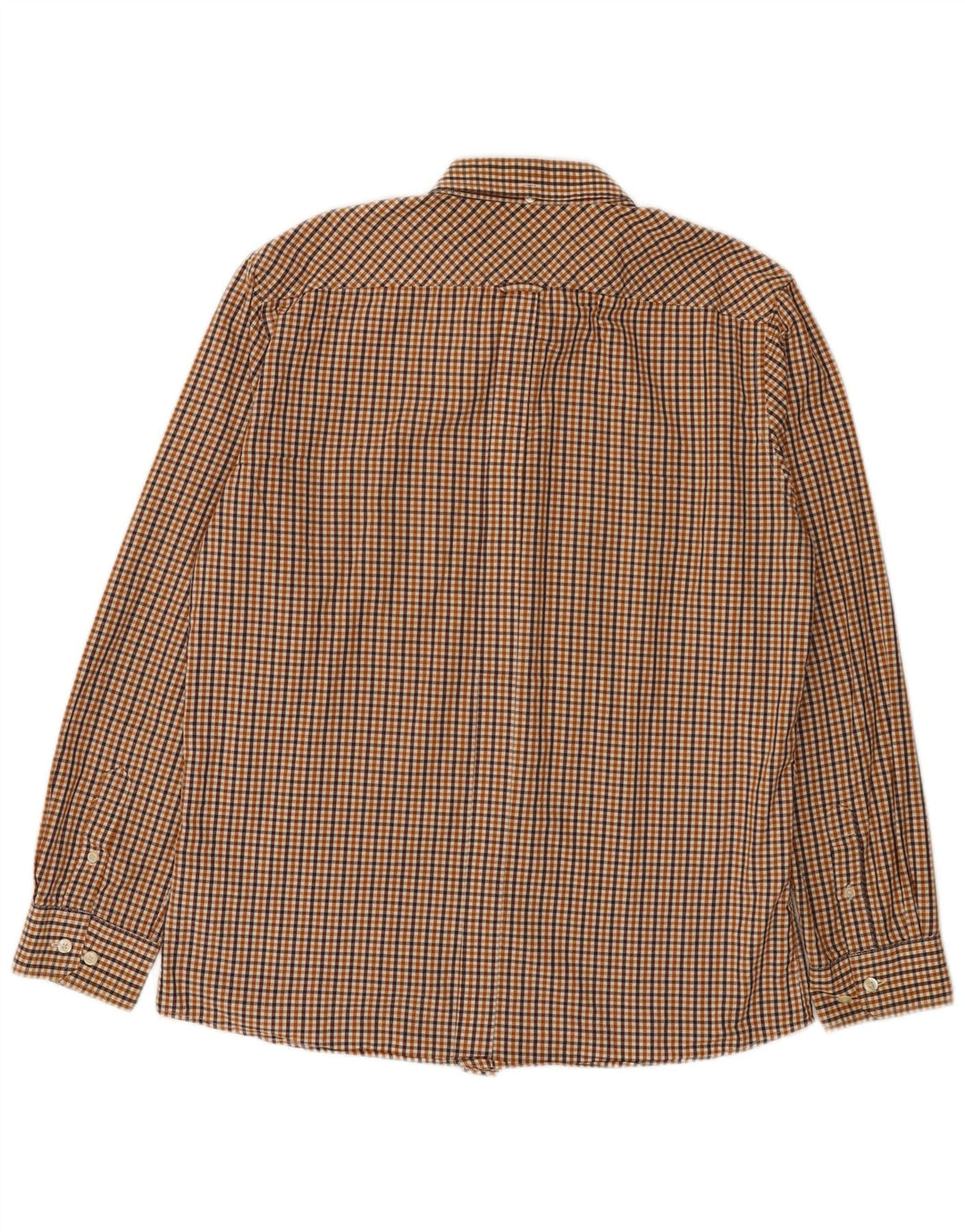 Ben Sherman Herreskjorte Stor brun Gingham Bomuld