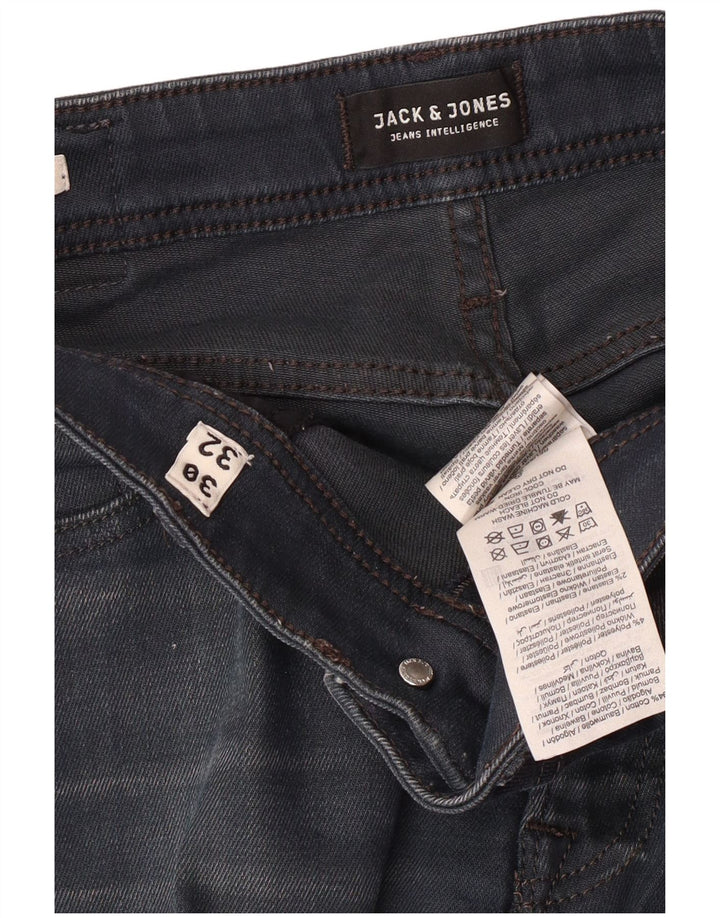 JACK & JONES Herre Clark Straight Jeans W30 L29 Marineblå Bomuld
