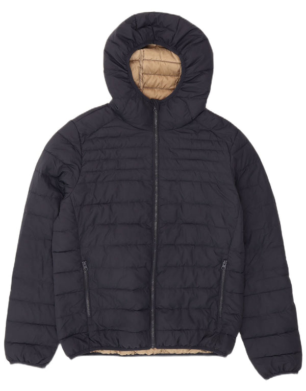 Dacks herre hættepolstret jakke IT 48 Medium Navy Blue