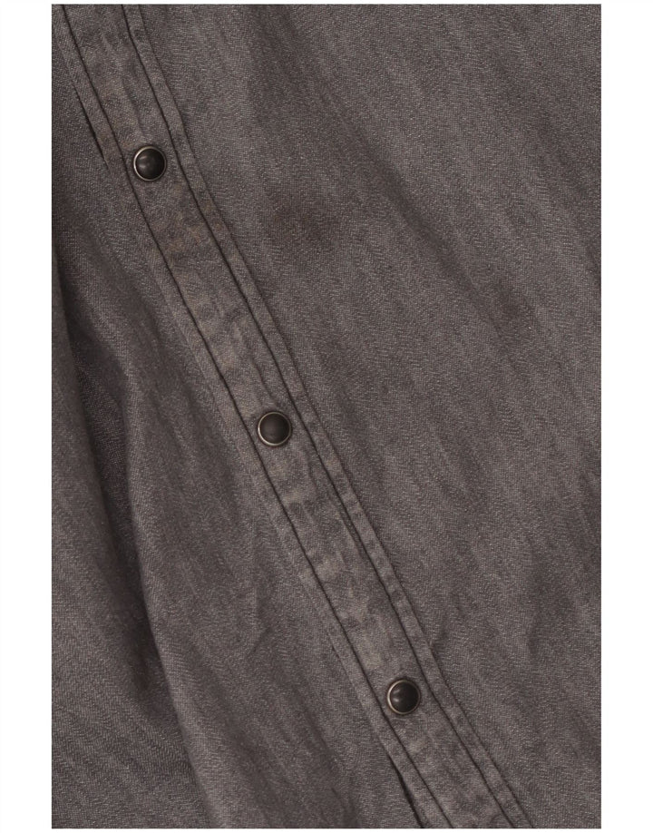 Lee Herre Utility Western skjorte 2XL grå bomuld