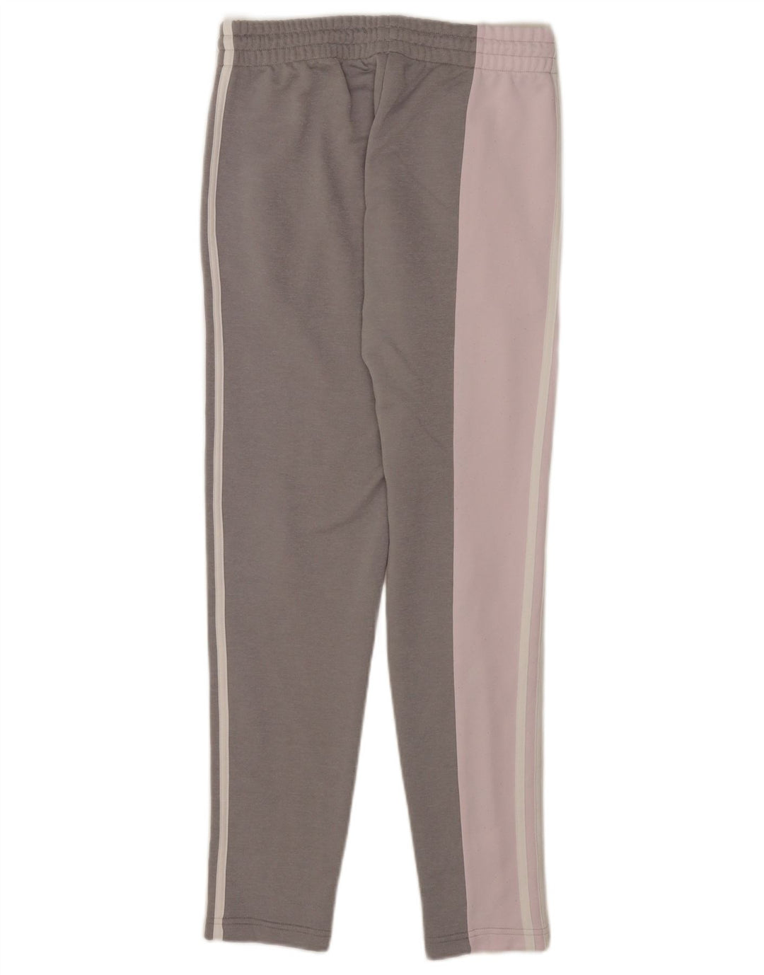 Adidas træningsdragtsbukser til kvinder UK 8/10 Small Grey Colourblock Polyester