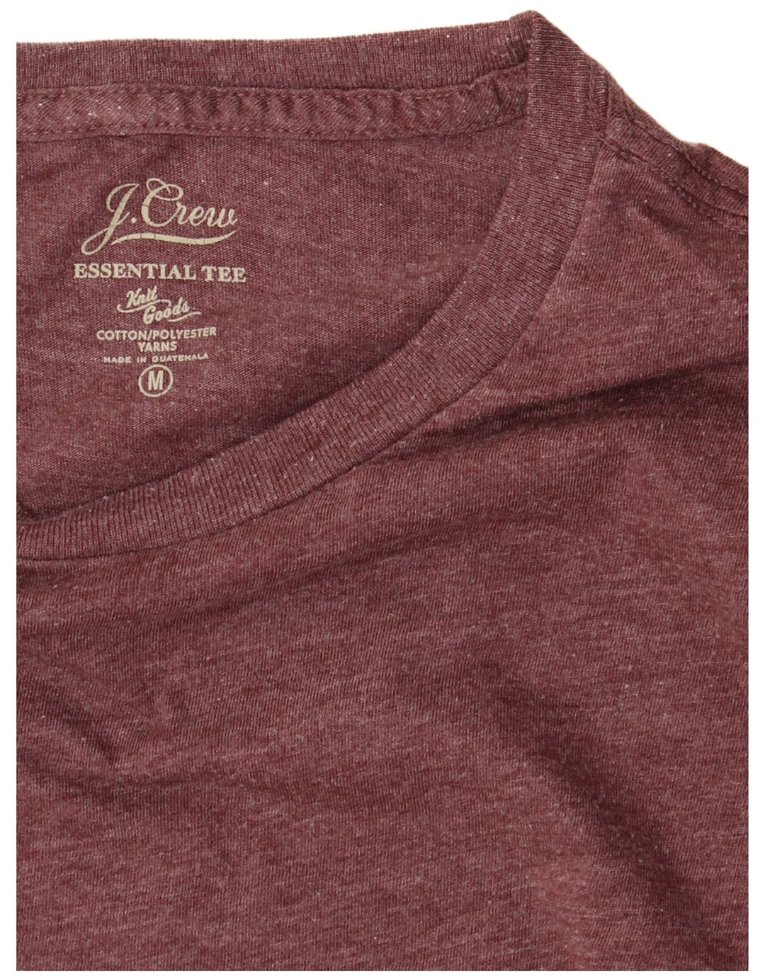 J. Crew Herre Top Langærmet Medium Bourgogne Bomuld
