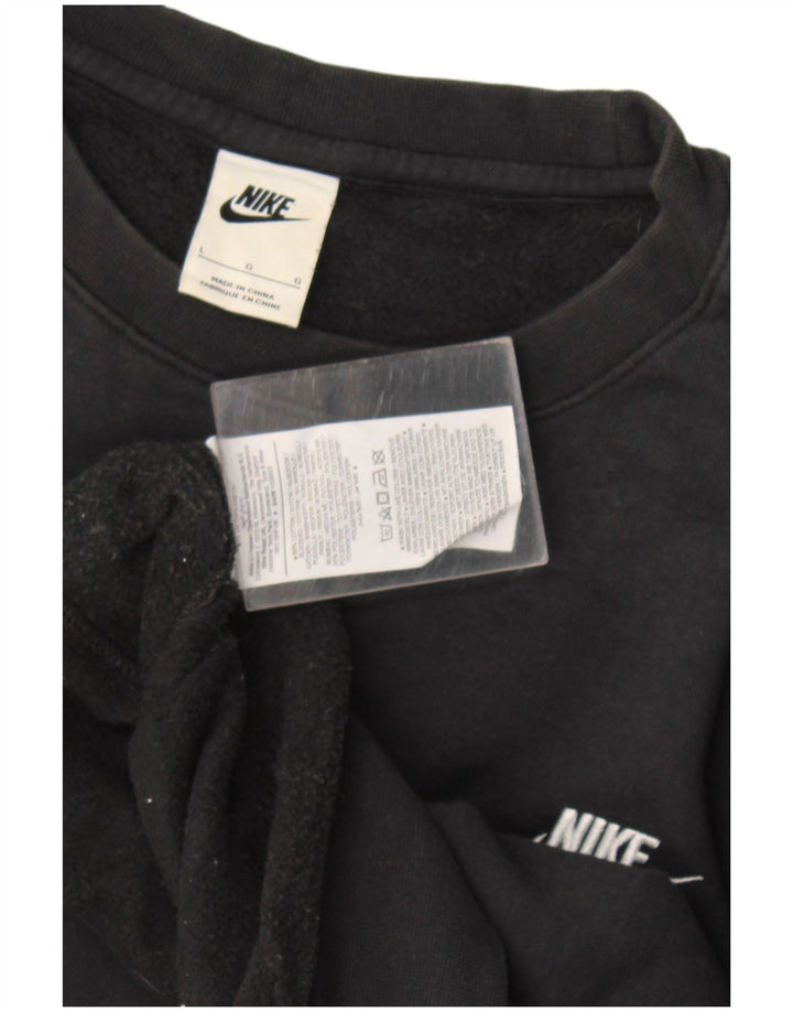 Nike Sweatshirt til mænd, stor sort bomuld