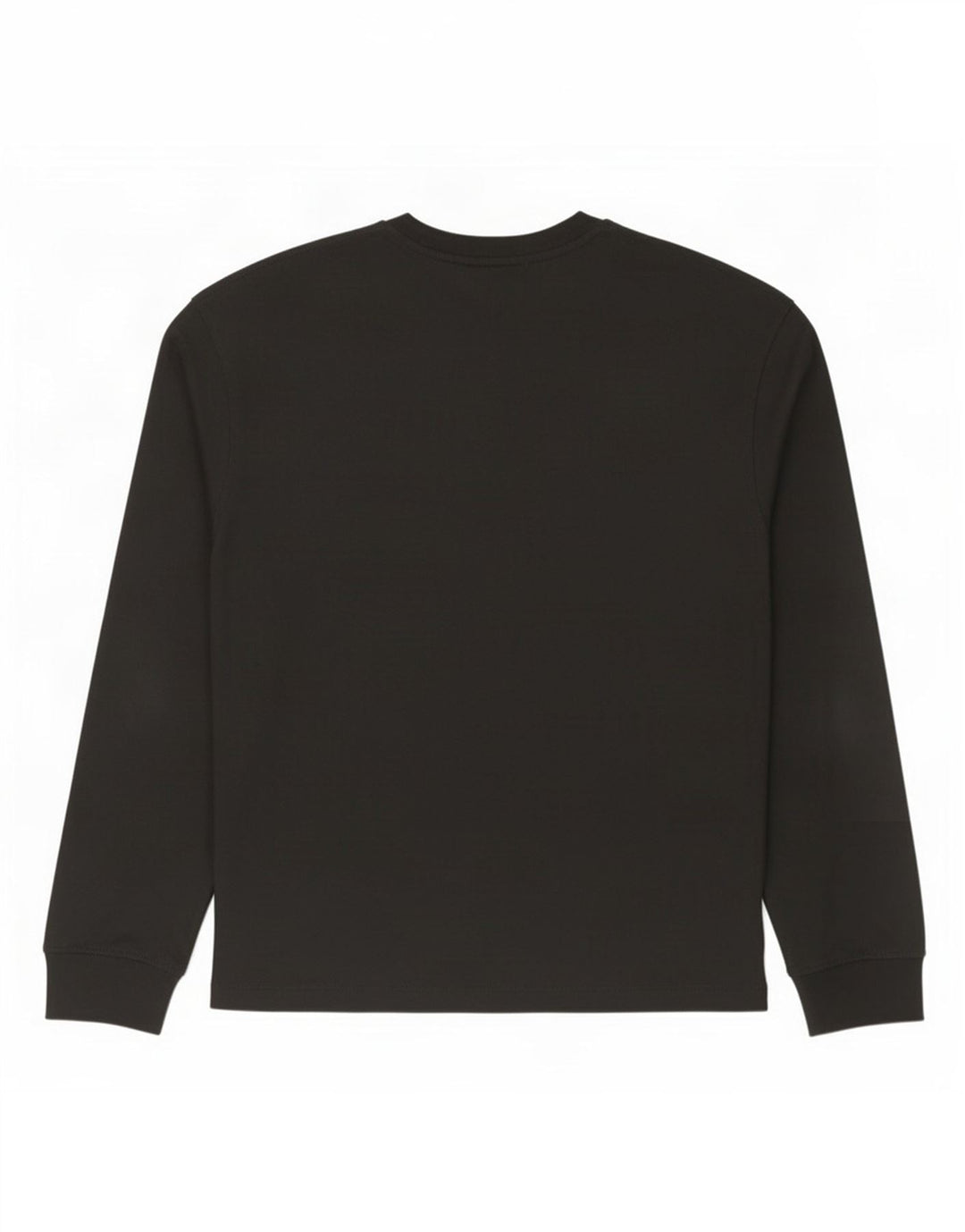 Zara Herre Top Langærmet Medium Sort Bomuld