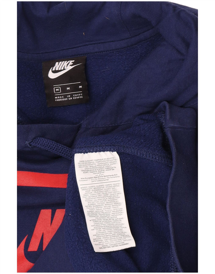 Nike Air Graphic hættetrøje til mænd mellemblå bomuld