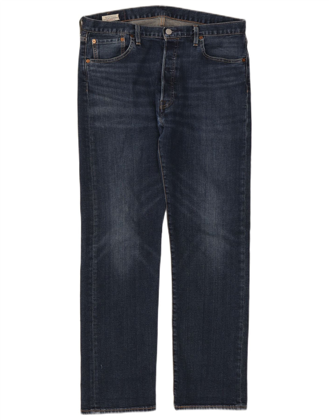 Levi's Herre 501 lige jeans W34 L30 blå bomuld